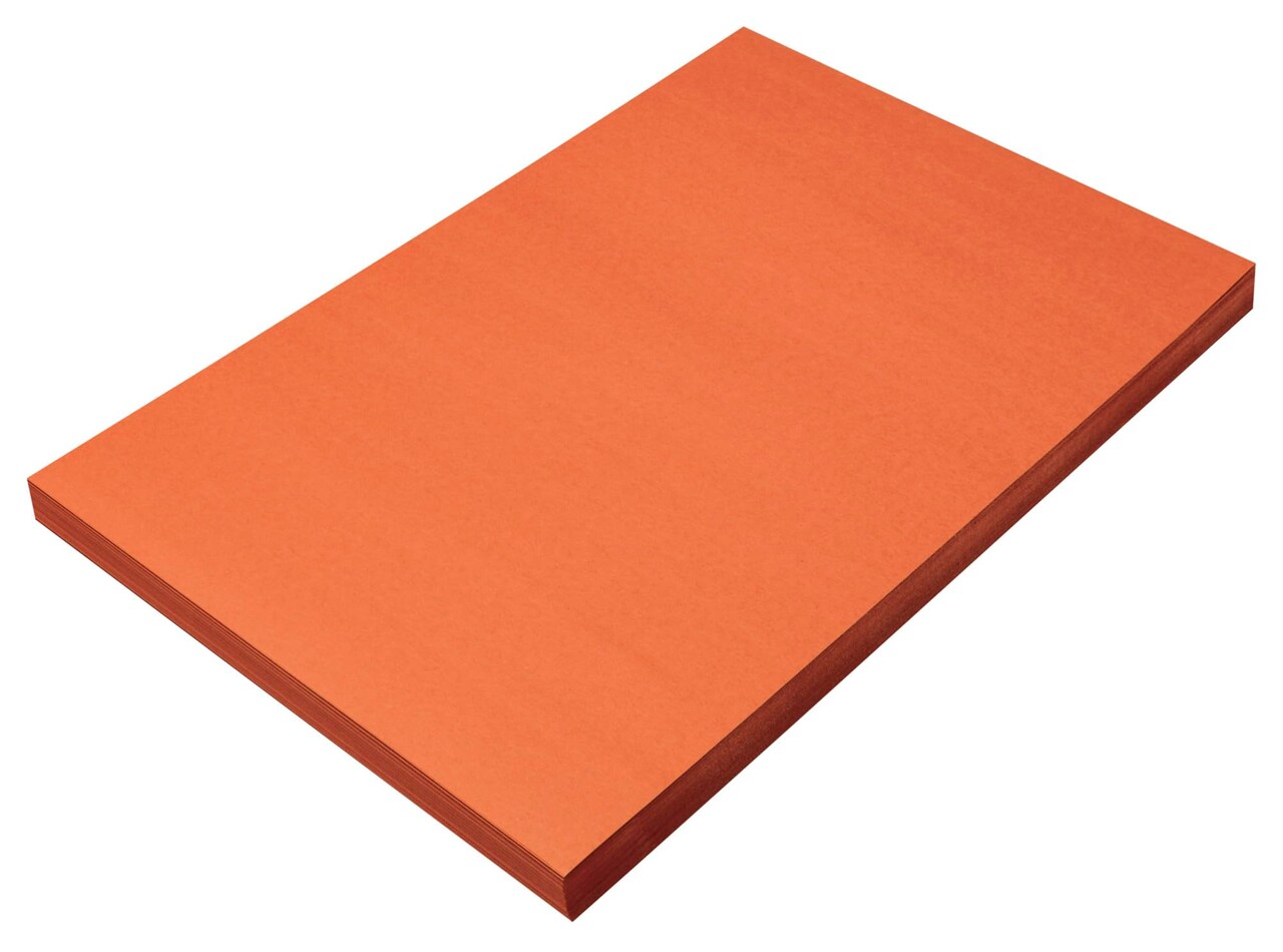 Prang (Formerly SunWorks) Construction Paper, Orange, 12" x 18", 100 Sheets